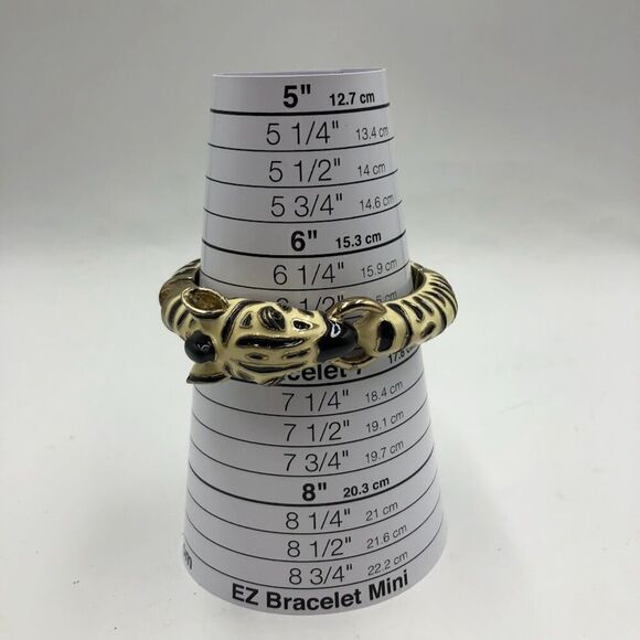 Zebra Women's Bangle Bracelet Magnetic Closure Animal Safari Costume Jewelry - Picture 8 of 11